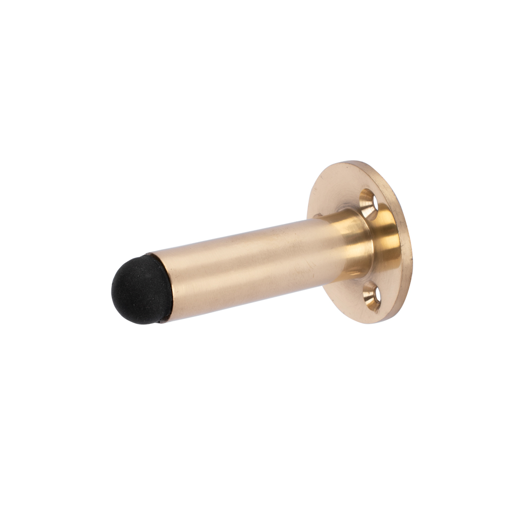Dart Wall Mounted Door Stop (64mm) - Polished Brass
